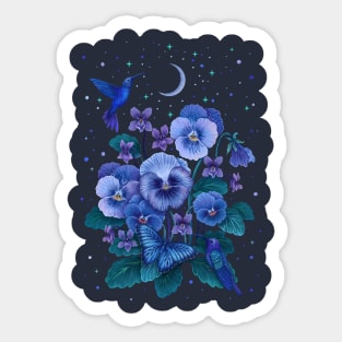 February Flower - Violet Sticker